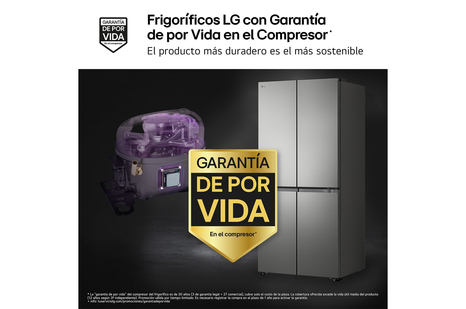 Frigorífico American Combi | LG GMBS30SEPY, , Clasificación E, 580 L, Inox antihuellas