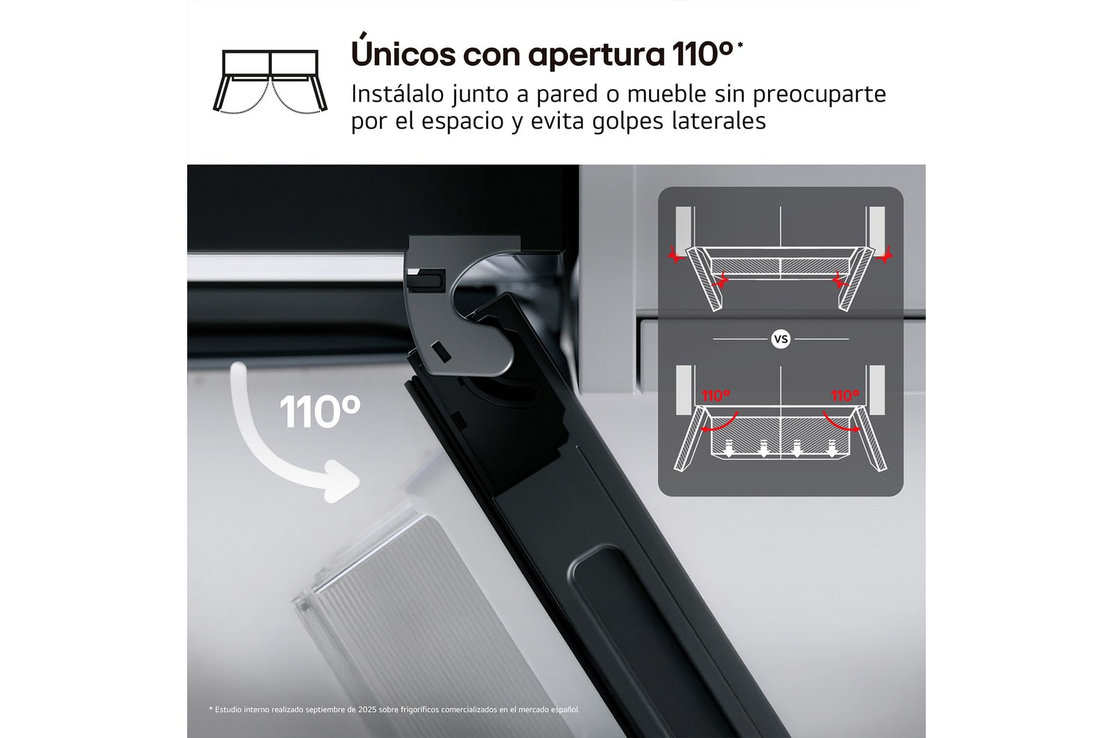 Frigorífico American Combi | LG GMBS30SEPY, , Clasificación E, 580 L, Inox antihuellas