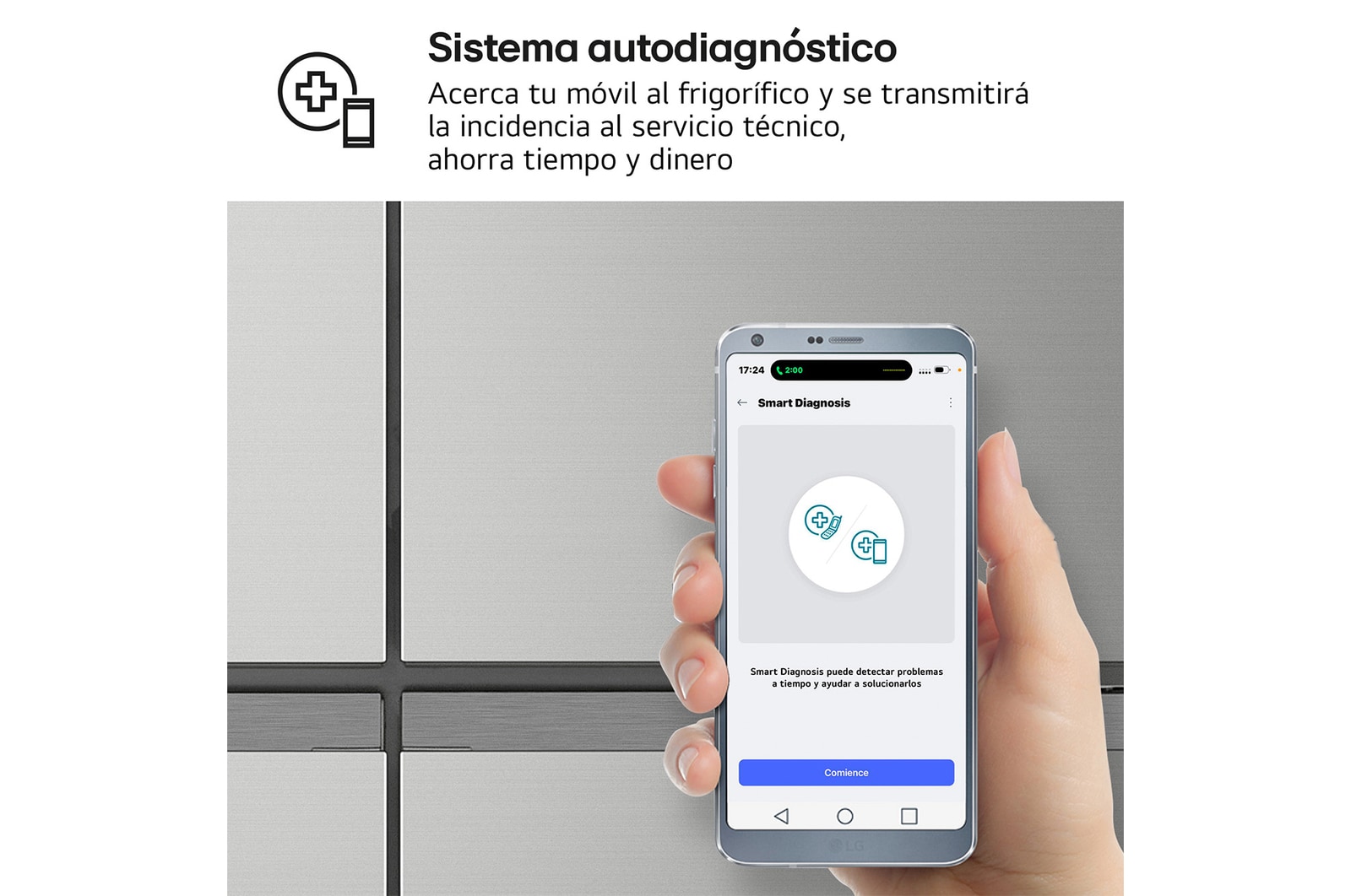 Frigorífico American Combi | LG GMBS30SEPY, , Clasificación E, 580 L, Inox antihuellas