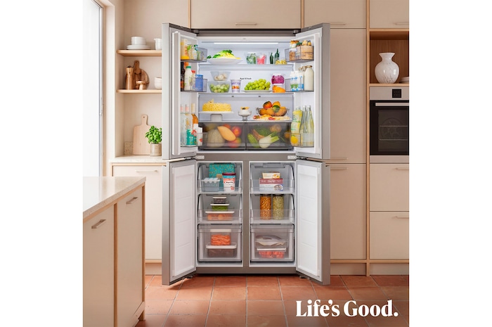 Frigorífico American Combi | LG GMBS30SEPY, , Clasificación E, 580 L, Inox antihuellas