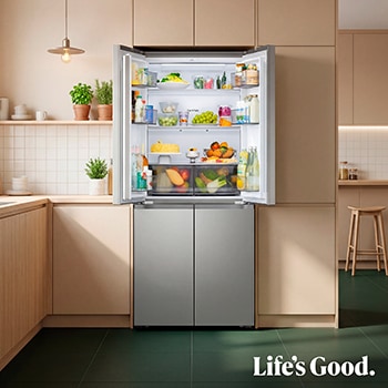 Frigorífico American Combi | LG GMBS30SEPY, , Clasificación E, 580 L, Inox antihuellas
