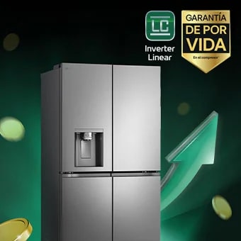 Frigorífico American Combi | LG GMBS30SEPY, , Clasificación E, 580 L, Inox antihuellas