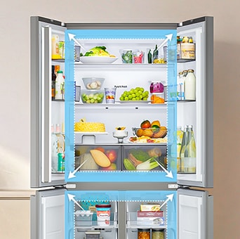Frigorífico American Combi | LG GMBS30SEPY, , Clasificación E, 580 L, Inox antihuellas