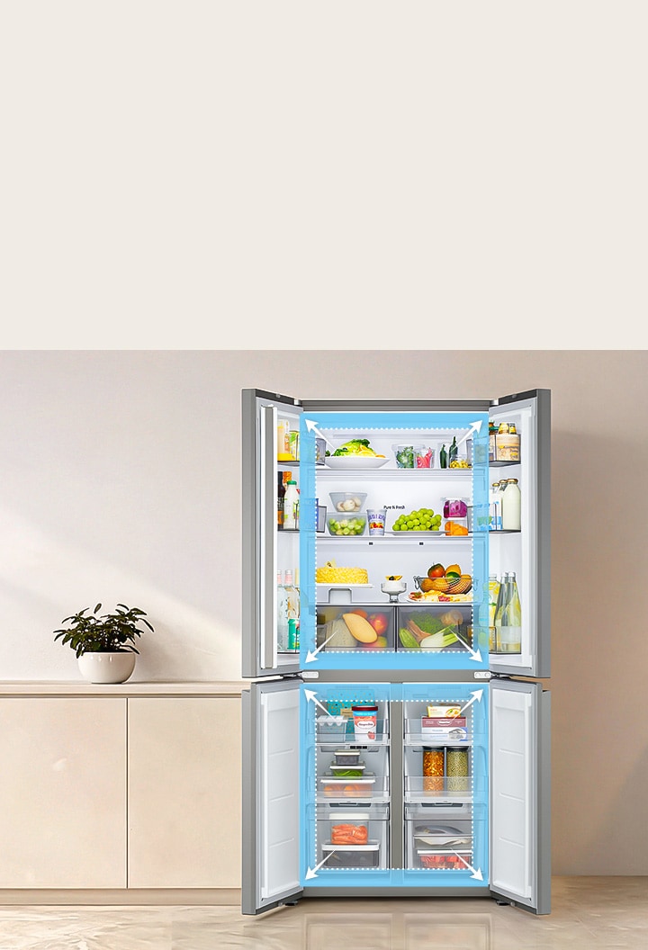 Frigorífico American Combi | LG GMBS30SEPY, , Clasificación E, 580 L, Inox antihuellas