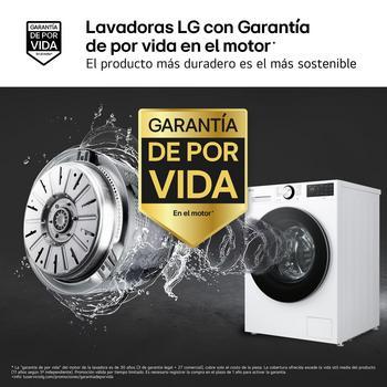 Lavadora Inteligente | LG F4X5511TLB, AI Direct Drive, TurboWash 360º, 11kg, 1400rpm, Serie 550, Un 30% más eficiente que A, Blanca