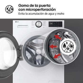 Lavadora Inteligente | LG F4X5511TLB, AI Direct Drive, TurboWash 360º, 11kg, 1400rpm, Serie 550, Un 30% más eficiente que A, Blanca