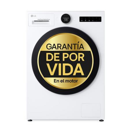 Lavasecadora con Bomba de calor Dual Inverter | LG WHX9516TLC, AI Direct Drive TM, TurboWash 360º,Selector LCD, Autodosificación, 11/6kg, 1400rpm, Serie 950, Un 30% más eficiente que A(lavado) /A(secado), Blanca - WHX9516TLC