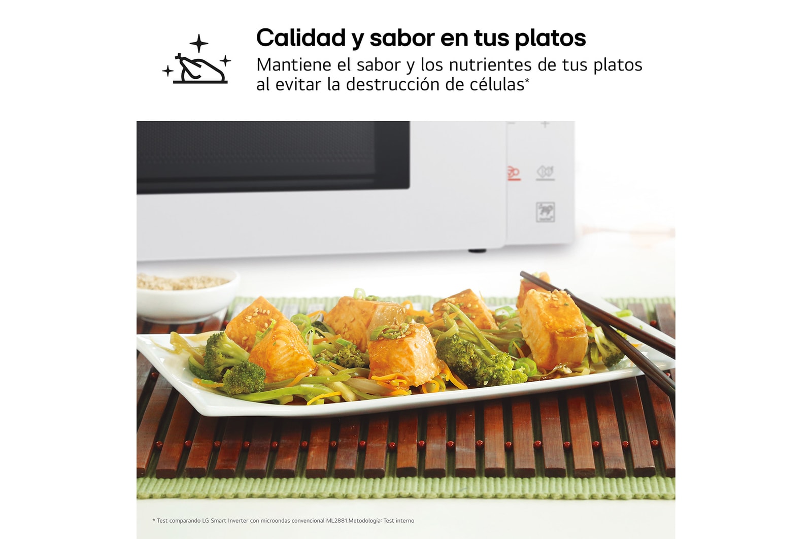 LG Microondas Grill Blanco Smart Inverter 1000W de 23 litros, MH6336GIH