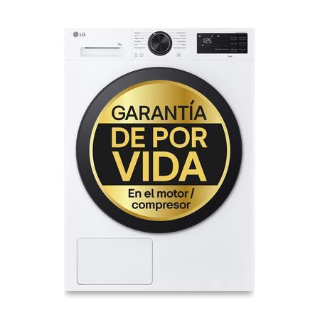Lg Blanca Secadora Con Inteligencia Artificial 10Kg, C, Con Bomba De Calor Dual Inverter, Serie 500 - Rhx5010tlb
