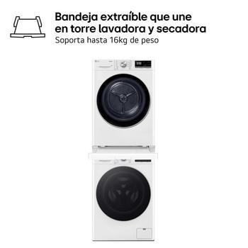 LG Torre de lavado y secado | LG TORRE99AUVI.SET AI Direct Drive, Autodosificación, 9kg lavado, 9kg secado, Serie 900, clasificación A/C, TORRE99AUVI.SET