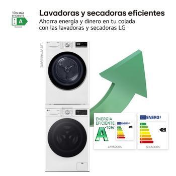 LG Torre de lavado y secado | LG TORRE99AUVI.SET AI Direct Drive, Autodosificación, 9kg lavado, 9kg secado, Serie 900, clasificación A/C, TORRE99AUVI.SET