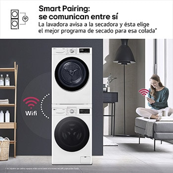 LG Torre de lavado y secado | LG TORRE99AUVI.SET AI Direct Drive, Autodosificación, 9kg lavado, 9kg secado, Serie 900, clasificación A/C, TORRE99AUVI.SET
