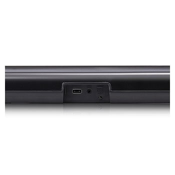 LG Barra de sonido LG SQC1 con 160W de potencia y 2.1 canales. Sonido envolvente Dolby Digital con bajos potentes. Conectividad Bluetooth, USB y entrada óptica. Completa tu televisor , SQC1