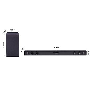 LG Outlet Barra de sonido Inteligente LG SQC2 con 300W de potencia y 2.1 canales, SQC2.OUTLET