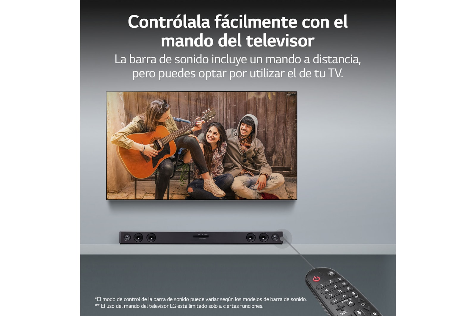 LG Outlet Barra de sonido Inteligente LG SQC2 con 300W de potencia y 2.1 canales, SQC2.OUTLET