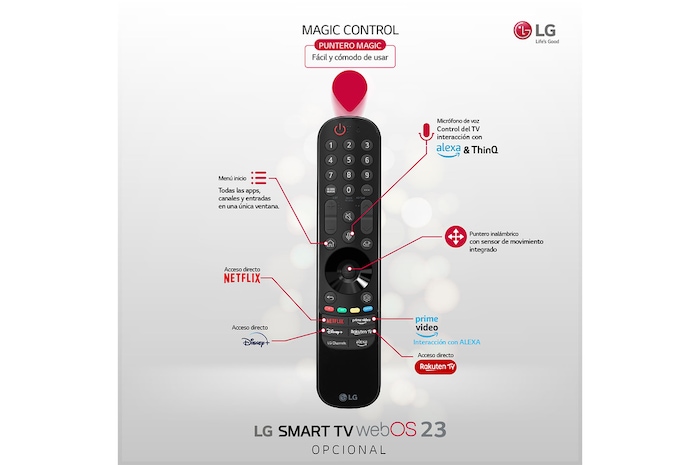 LG Outlet TV LG UHD 4K de 50'' Serie 78, Procesador Alta Potencia, HDR10 / Dolby Digital Plus, Smart TV webOS23., 50UR78006LK.OUTLET