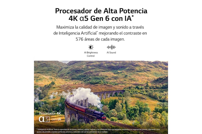 LG Outlet TV LG UHD 4K de 50'' Serie 78, Procesador Alta Potencia, HDR10 / Dolby Digital Plus, Smart TV webOS23., 50UR78006LK.OUTLET