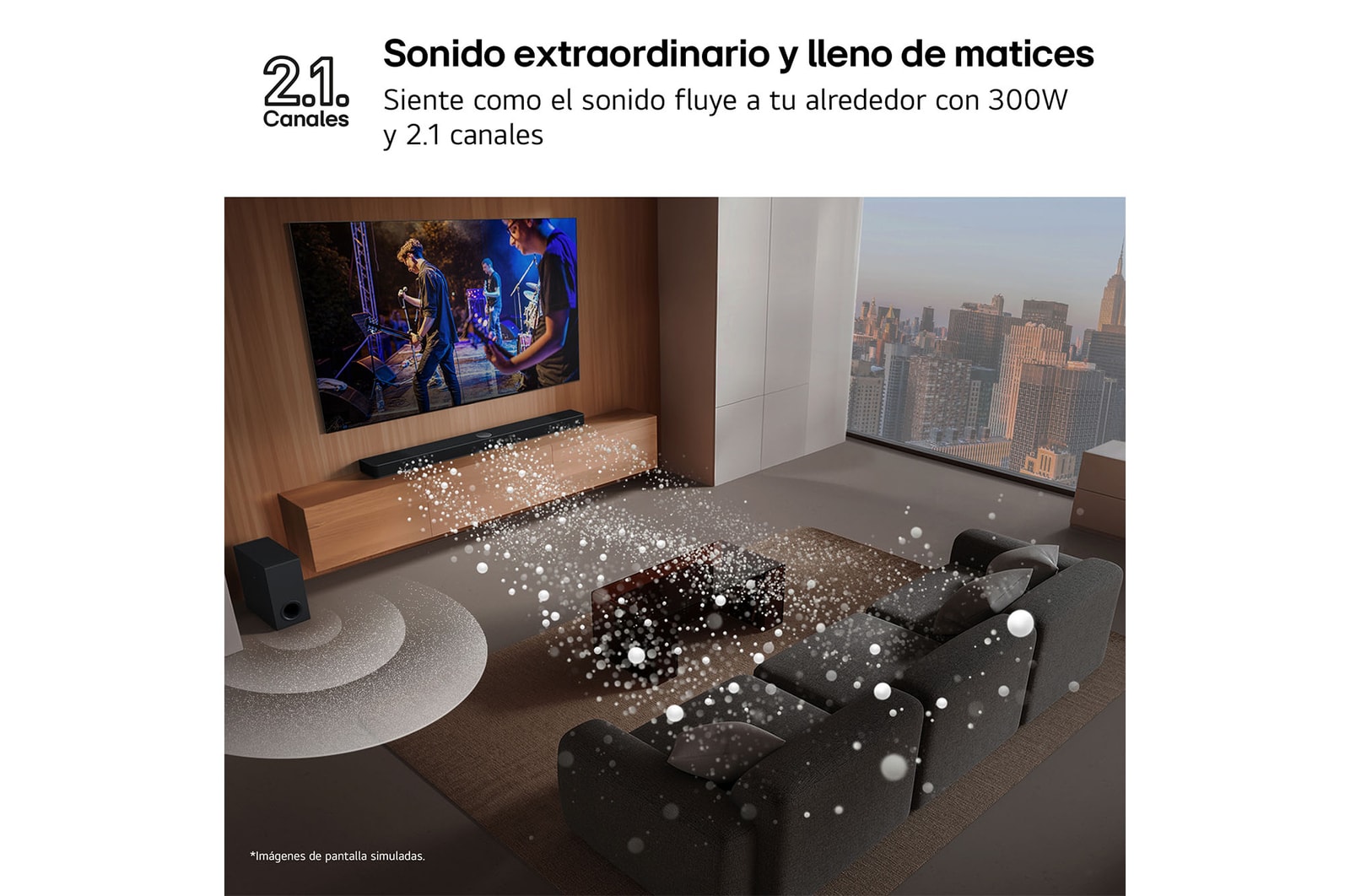 LG Barra de Sonido - LG S40TR, Bluetooth, 400W, 4.1 Canales con subwoofer, altavoces traseros para cine en casa, Dolby Digital, DTS Digital Surround , Negro, S40TR
