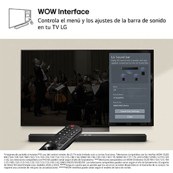 LG Barra de Sonido - LG S60TR, Bluetooth, 440W, 5.1 Canales con subwoofer, altavoces traseros para cine en casa, Dolby Digital, DTS Digital Surround , Negro, S60TR