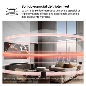 LG Barra de Sonido - LG S90TR, Bluetooth, 670W, 7.1.3 Canales con subwoofer, altavoces traseros para cine en casa, Dolby Atmos, DTS:X, IA Ready, Negro, S90TR