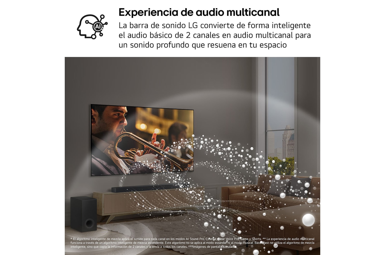 LG Barra de Sonido - LG S90TR, Bluetooth, 670W, 7.1.3 Canales con subwoofer, altavoces traseros para cine en casa, Dolby Atmos, DTS:X, IA Ready, Negro, S90TR