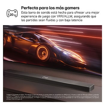 LG Barra de Sonido - LG S90TR, Bluetooth, 670W, 7.1.3 Canales con subwoofer, altavoces traseros para cine en casa, Dolby Atmos, DTS:X, IA Ready, Negro, S90TR