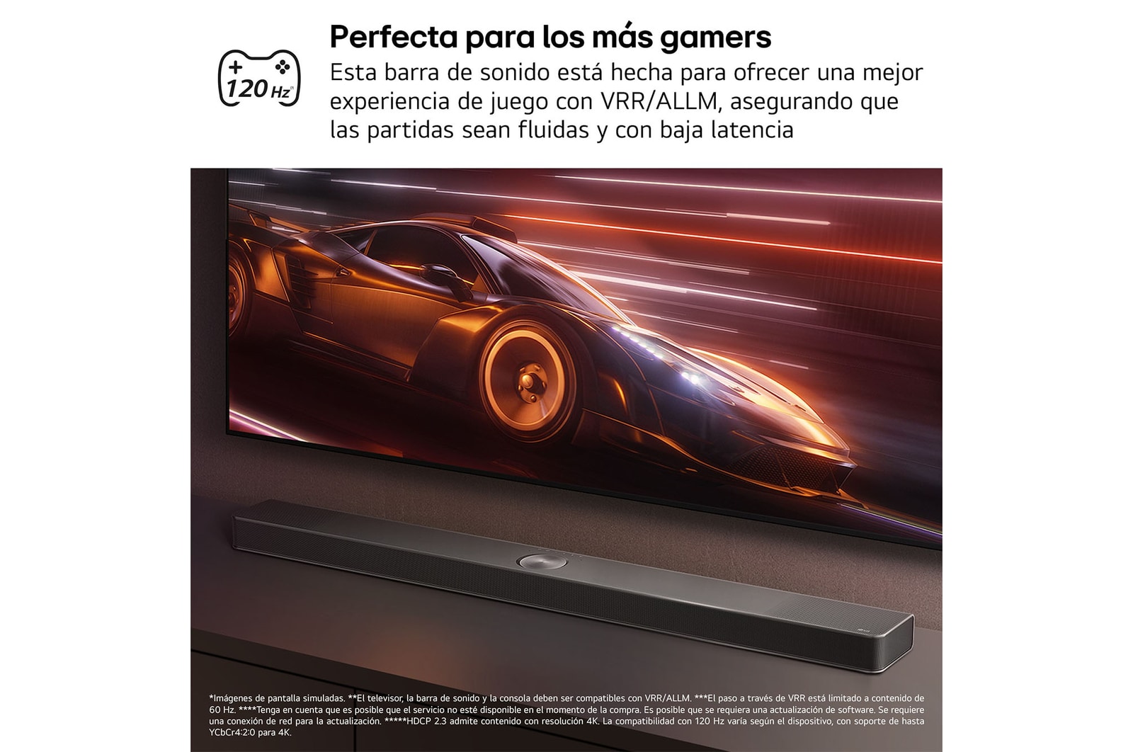 LG Barra de Sonido - LG S90TR, Bluetooth, 670W, 7.1.3 Canales con subwoofer, altavoces traseros para cine en casa, Dolby Atmos, DTS:X, IA Ready, Negro, S90TR
