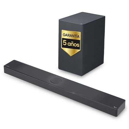 Outlet Barra de sonido para TV - LG SC9S, Bluetooth, 400W, 3.1.3 canales con Subwoofer, Dolby Atmos, DTS:X, IA Ready, Gris Oscuro - SC9S.OUTLET