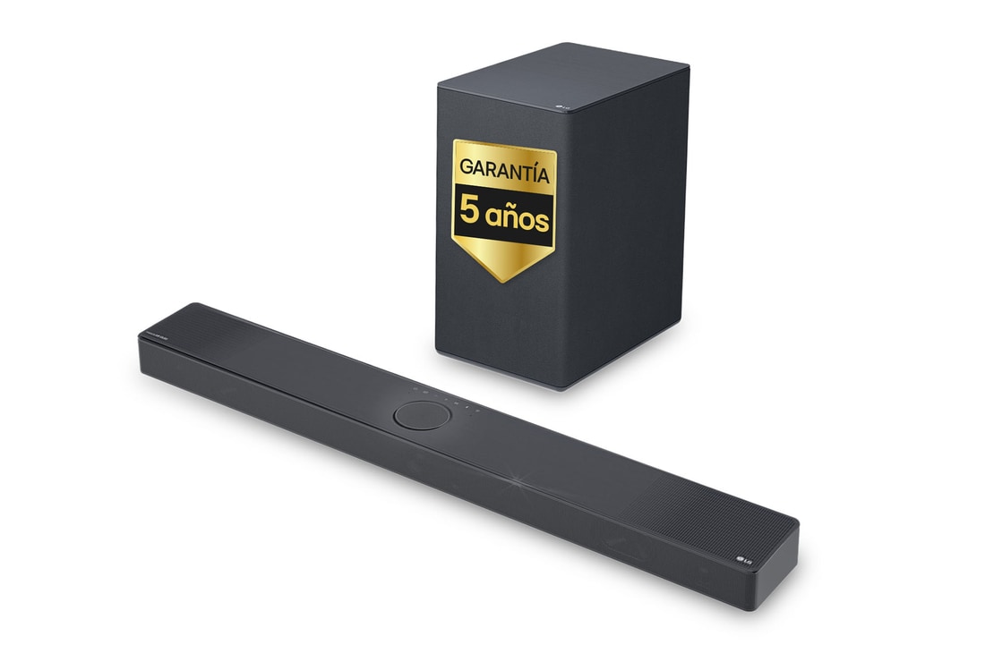 LG Barra de sonido para TV - LG SC9S, Bluetooth, 400W, 3.1.3  canales con Subwoofer, Dolby Atmos, DTS:X, IA Ready, Gris Oscuro, SC9S