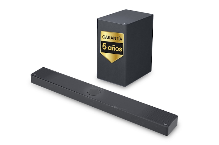 LG Barra de Sonido - LG SC9S, Bluetooth, 400W, 3.1.3  canales con Subwoofer, Dolby Atmos, Gris Oscuro, SC9S