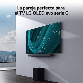 LG Barra de sonido para TV - LG SC9S, Bluetooth, 400W, 3.1.3  canales con Subwoofer, Dolby Atmos, DTS:X, IA Ready, Gris Oscuro, SC9S