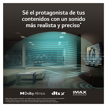LG Barra de sonido para TV - LG SC9S, Bluetooth, 400W, 3.1.3  canales con Subwoofer, Dolby Atmos, DTS:X, IA Ready, Gris Oscuro, SC9S