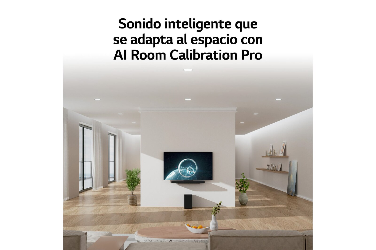 LG Barra de sonido para TV - LG SC9S, Bluetooth, 400W, 3.1.3  canales con Subwoofer, Dolby Atmos, DTS:X, IA Ready, Gris Oscuro, SC9S