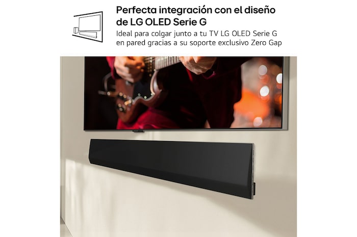 LG Barra de sonido para TV - LG SG10TY, Bluetooth, 420W, 3.1 Canales con Subwoofer, Dolby Atmos, DTS-X, IA Ready, Negro, SG10TY