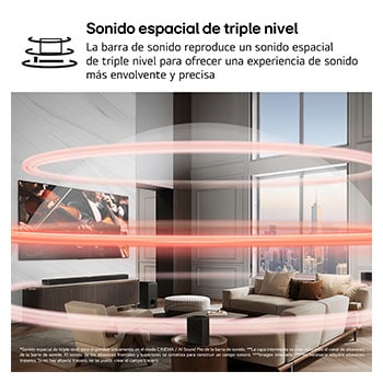 LG Barra de sonido para TV - LG SG10TY, Bluetooth, 420W, 3.1 Canales con Subwoofer, Dolby Atmos, DTS-X, IA Ready, Negro, SG10TY