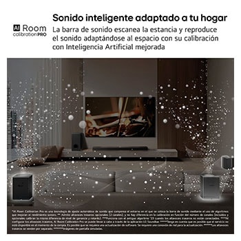 LG Barra de sonido para TV - LG SG10TY, Bluetooth, 420W, 3.1 Canales con Subwoofer, Dolby Atmos, DTS-X, IA Ready, Negro, SG10TY