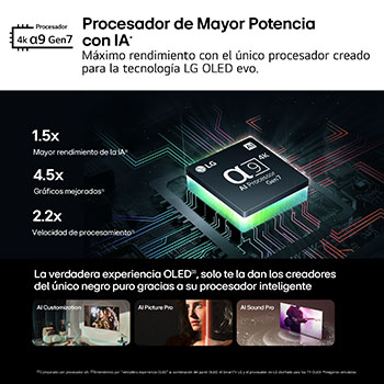 LG 42 pulgadas Smart TV LG OLED evo AI C4 4K 2024, OLED42C44LA