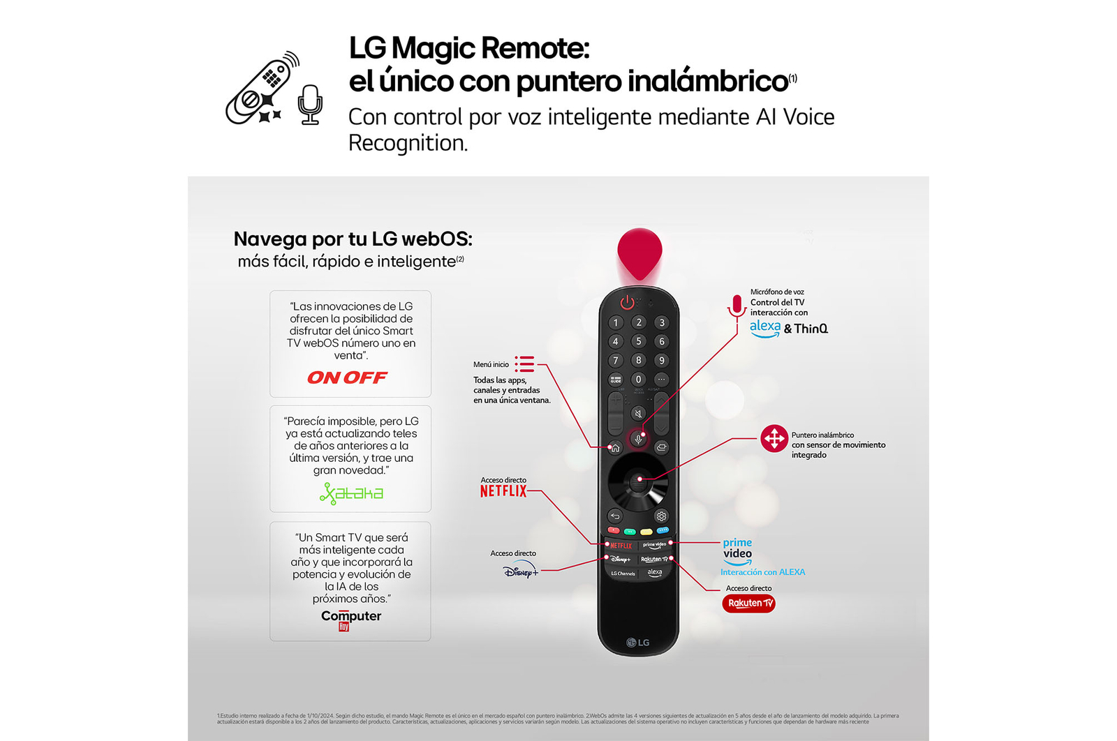 LG 55 pulgadas Smart TV LG OLED evo AI C4 4K 2024, OLED55C44LA