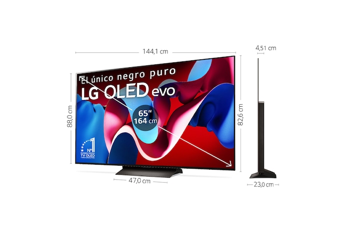LG 65 pulgadas Smart TV LG OLED evo AI C4 4K 2024, OLED65C44LA