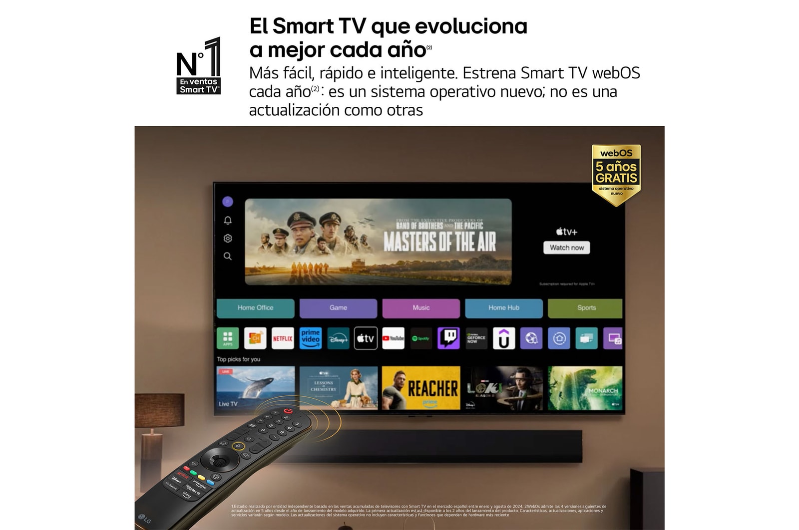LG 65 pulgadas Smart TV LG OLED evo AI G4 4K 2024, OLED65G45LW.OUTLET