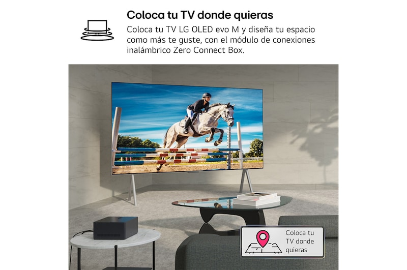 LG Primer televisor verdaderamente inalámbrico LG OLED evo AI M4 de 65 pulgadas con vídeo de 4K 144Hz con transferencia de audio , OLED65M49LA