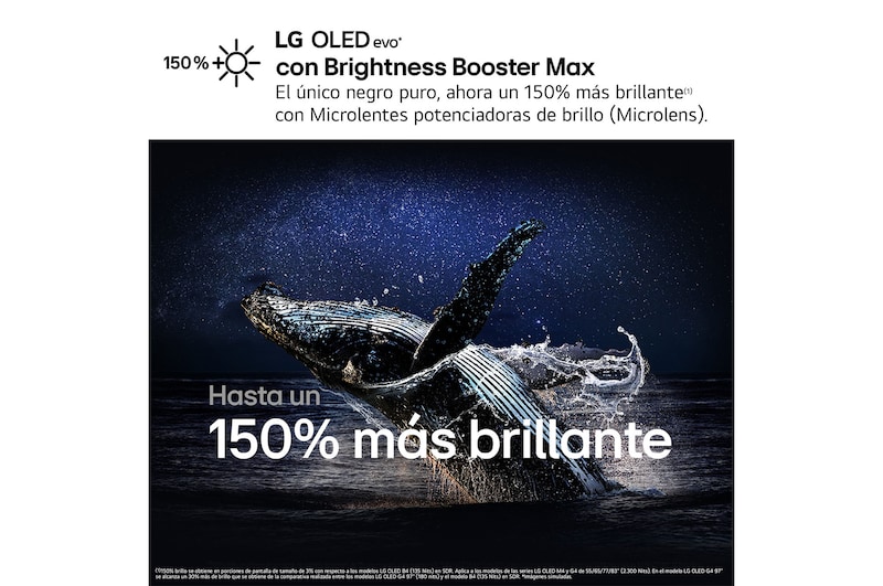 LG Primer televisor verdaderamente inalámbrico LG OLED evo AI M4 de 65 pulgadas con vídeo de 4K 144Hz con transferencia de audio , OLED65M49LA