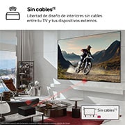 LG Primer televisor verdaderamente inalámbrico LG OLED evo AI M4 de 77 pulgadas con vídeo de 4K 144Hz con transferencia de audio , OLED77M49LA