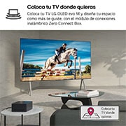 LG Primer televisor verdaderamente inalámbrico LG OLED evo AI M4 de 77 pulgadas con vídeo de 4K 144Hz con transferencia de audio , OLED77M49LA