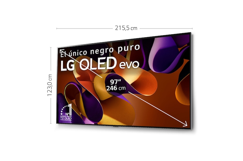 LG 97 pulgadas Smart TV LG OLED evo AI G4 4K 2024, OLED97G45LW