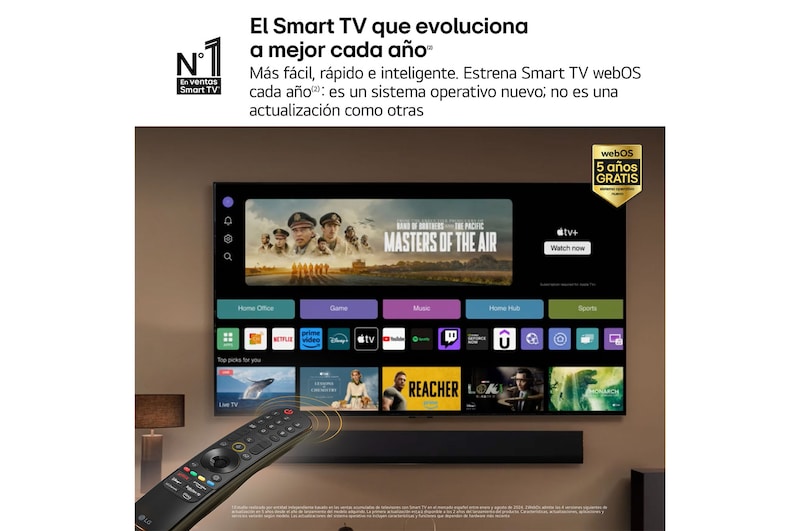 LG 97 pulgadas Smart TV LG OLED evo AI G4 4K 2024, OLED97G45LW