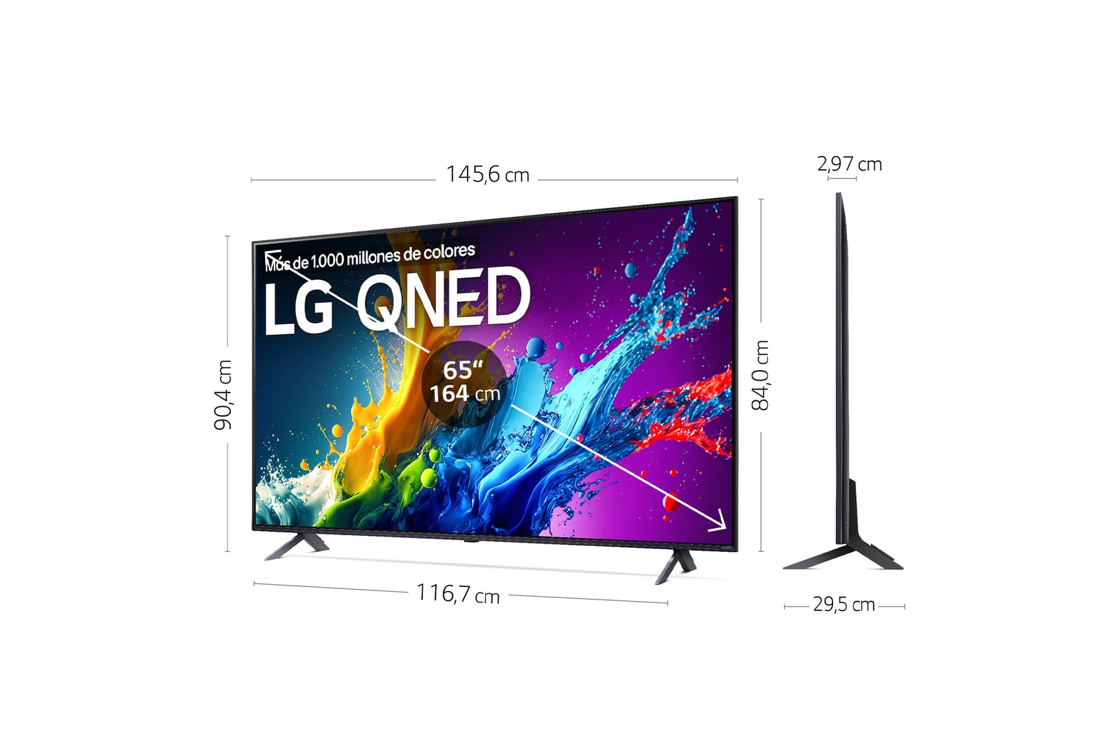 LG Outlet 65 pulgadas Smart TV LG QNED80 AI 4K 2024, 65QNED80T6A.OUTLET