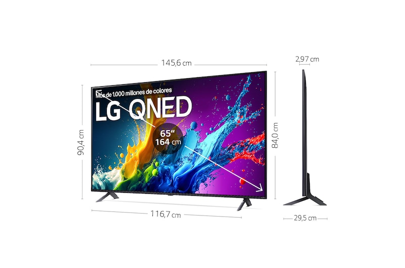 LG Outlet 65 pulgadas Smart TV LG QNED80 AI 4K 2024, 65QNED80T6A.OUTLET