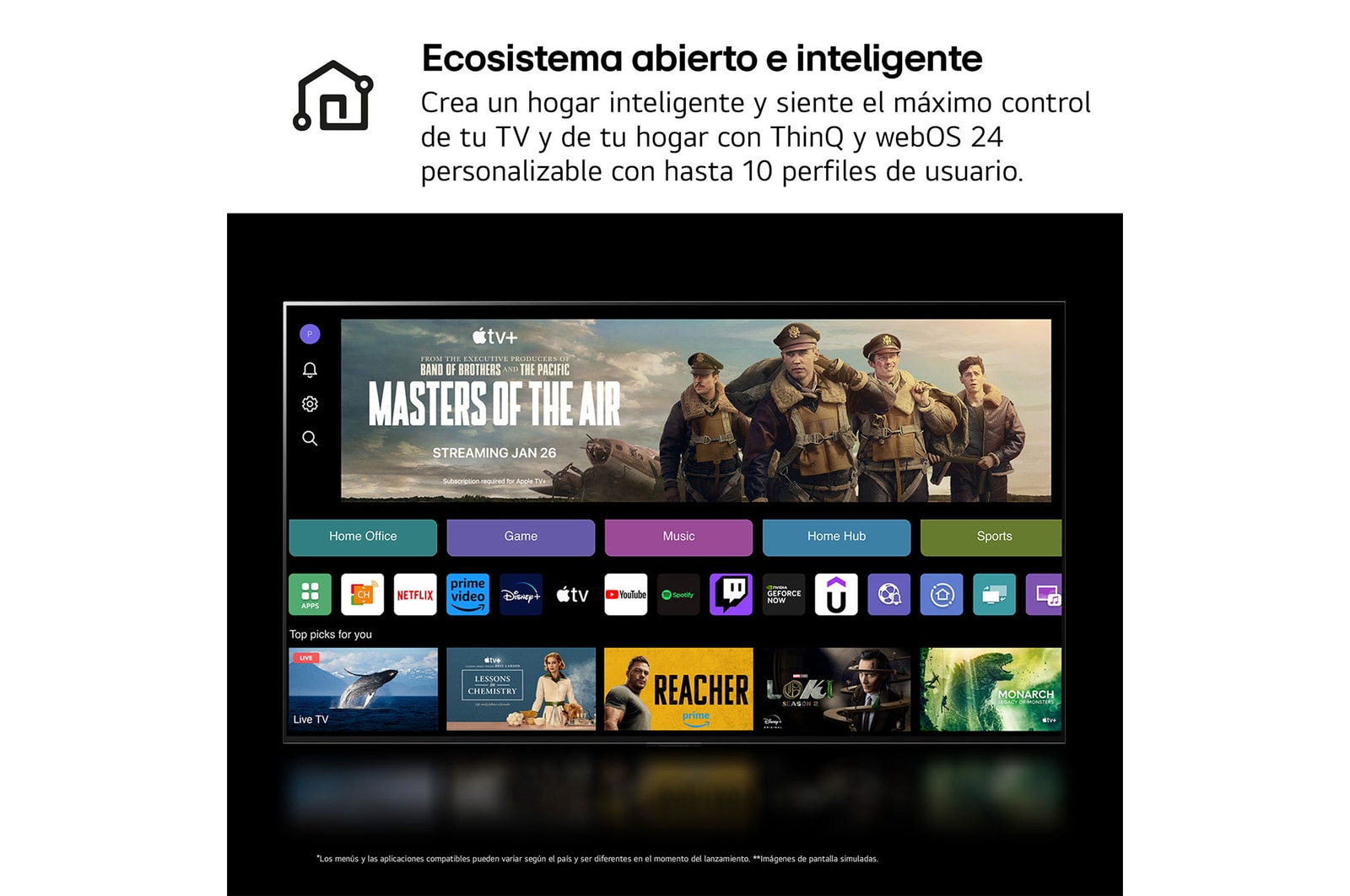 LG Outlet 65 pulgadas Smart TV LG QNED80 AI 4K 2024, 65QNED80T6A.OUTLET