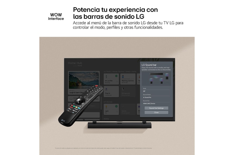 LG Outlet 65 pulgadas Smart TV LG QNED80 AI 4K 2024, 65QNED80T6A.OUTLET